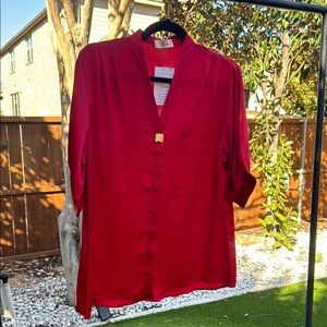 Elegant Red Blouse